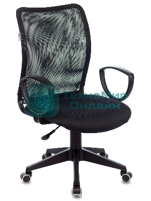 Кресло Бюрократ Ch-599AXSN черный, сетка, 120 кг, механизм качания