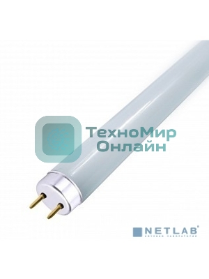 Лампа светодиодная Gauss Elementary T8 Glass 1200мм G13 20Вт 6500К