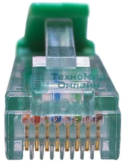 Патч-корд Suprlan 10-0159 UTP RJ-45 вил.-вилка RJ-45 cat.5e 3м зеленый LSZH 24AWG