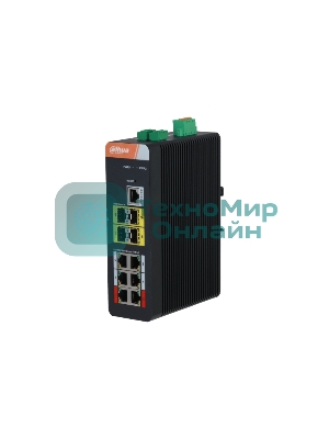 Коммутатор Dahua DH-IS4410-6GT-120 6G 4SFP 6PoE 120W управляемый
