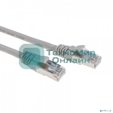 Патч-корд F/UTP Rexant cat.6, RJ45-RJ45, экранированный, 26AWG, LSZH, серый, 0.5 м
