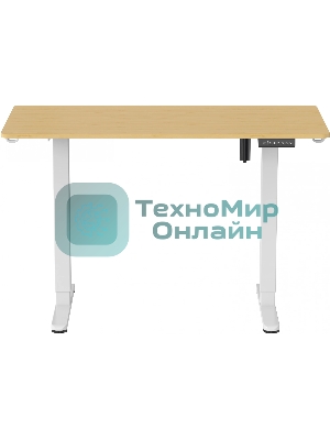 Стол компьютерный Cactus CS-ED-WTBAM столешница бамбук, бежевый, каркас белый