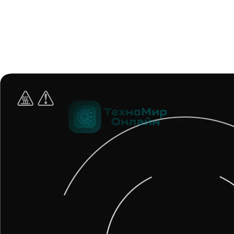 Встраиваемая варочная панель MHE 6022 электрическая, 60 см, 4 конфорки, черный