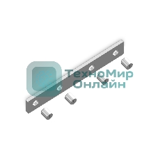 Соединитель прямой для корпуса в натяжной потолок GL1071 AL алюминий (4шт)