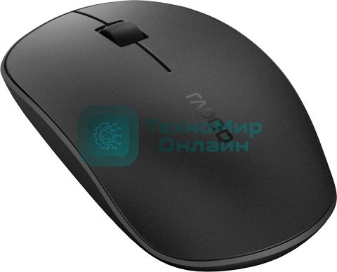 Мышь Rapoo M200 черный оптическая (1000dpi) беспроводная BT/Radio USB (2but)