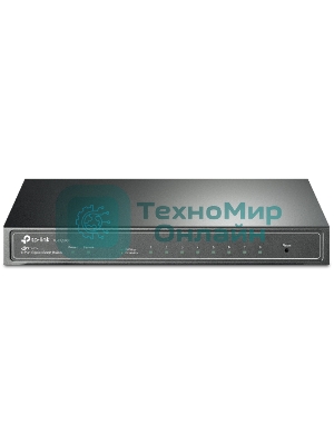 Коммутатор TP-Link SMB TL-SG2008 8-port Pure-Gigabit Desktop Smart Switch, 8 10/100/1000Mbps RJ45 ports, Tag-based VLAN, STP/RSTP/MSTP, IGMP V1/V2/V3 Snooping, DHCP Filtering, 802.1P Qos, Rate Limiting, Voice VLAN,