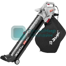 Пылесос садовый Зубр ЗПСЭ-3000 3000Вт 8000-15000об/мин 160-270км/ч мусоросборник 45л 13.5м