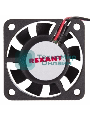 Вентилятор для корпуса Rexant RX 4010MS 24VDC черный, 40 мм, 4800 об/мин, 20 дБ, 2 pin