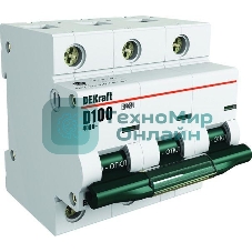 Выключатель автоматический модульный DEKraft 3п C 63А 10кА ВА-201 SchE 13007DEK