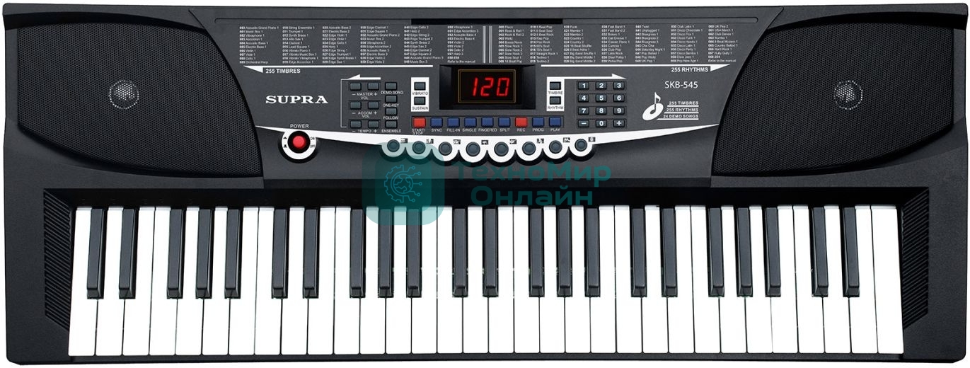 Синтезатор SUPRA SKB-545 54 клав. черный