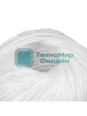 Шпагат полипропиленовый Сибртех, 1600 текс, 2,5 мм, L 100 м, белый
