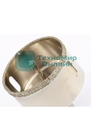 Сверло алмазное Matrix по керамограниту, 75 х 67 мм, 3-гранный хвостовик