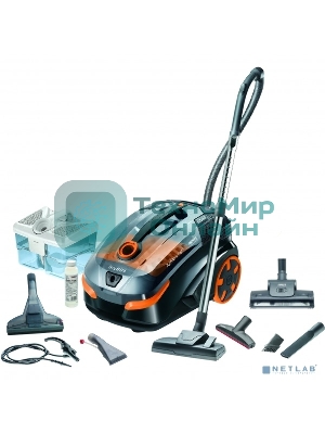 Моющий пылесос Thomas DryBOX AMFIBIA PET черный/оранжевый, 325/1700Вт, уборка влажная/сухая, пылесборник контейнер 2 л