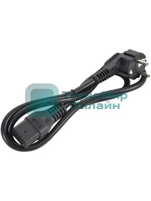 Шнур питания ITK PC-C19D-1M C19-Schuko проводник.:3x1.5мм2 1м 230В 16А (упак.:1шт) черный