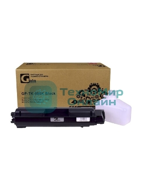 Тонер-туба GalaPrint GP-TK-580K для принтеров Kyocera FS-C5150DN/FS-C5150/ECOSYS P6021cdn/P6021 с бункером отработанного тонера черный 3500 копий