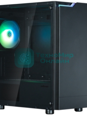 Компьютерный корпус ZALMAN T4 PLUS, MATX, черный, WINDOW, 1 x Combo (3.5'' or 2.5''), 1x3.5'', 2x2.5
