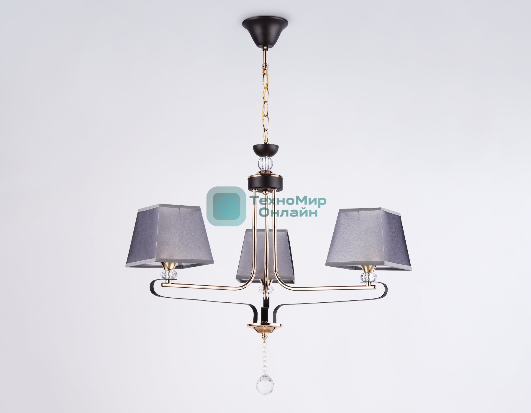 Светильник Ambrella light TR4614/3 CF/FGD кофе/золото E27/3 max 40W D640*800