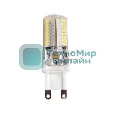 Лампа светодиодная JazzWay PLED-G9 7Вт капсульная 2700К теплый белый G9 400лм 220В