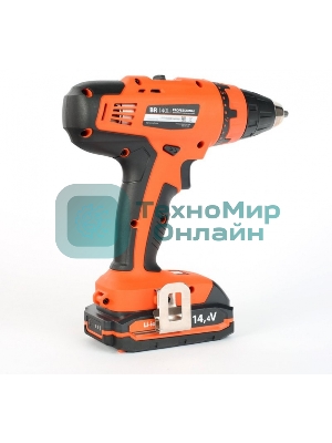 Дрель-шуруповерт Patriot BR 140Li, 14,4 В, 1,5 Ач, 47 Нм, щеточный