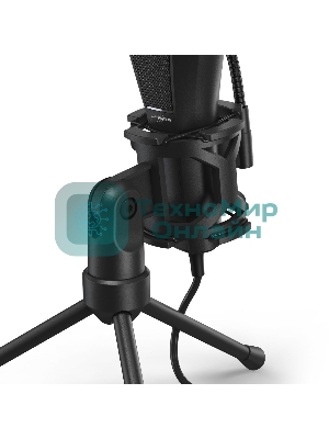 Микрофон проводной Hama Stream 400 Plus 2м черный