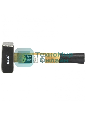 Кувалда Sparta 1000 г, кованая головка, деревянная двухцветная рукоятка