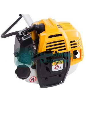 Триммер бензиновый Denzel DR-25, 25 см3, неразъемная штанга, состоит из 2 частей