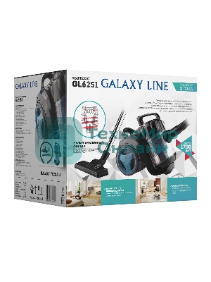 Пылесос Galaxy Line GL 6251 синий/черный, 500/1700 Вт, уборка сухая, пылесборник контейнер 3 л