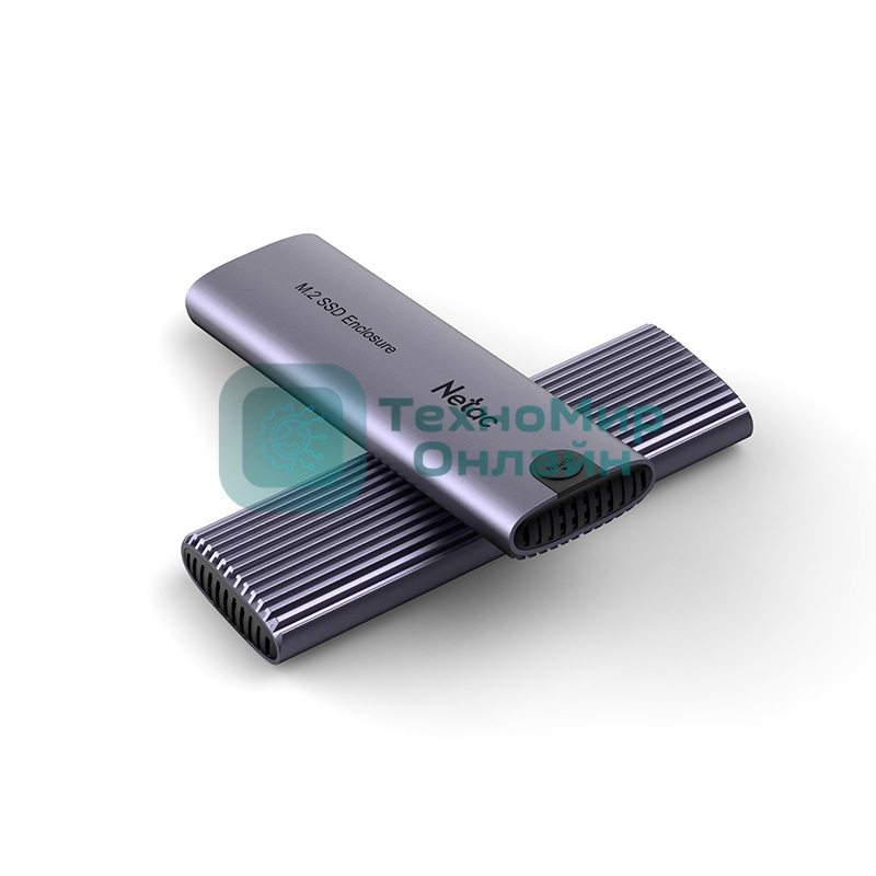 Внешний корпус NETAC WH51 NT07WH51-32C2 для SSD M.2 SATA/NVMe -> USB3.1 Type-C Алюминий