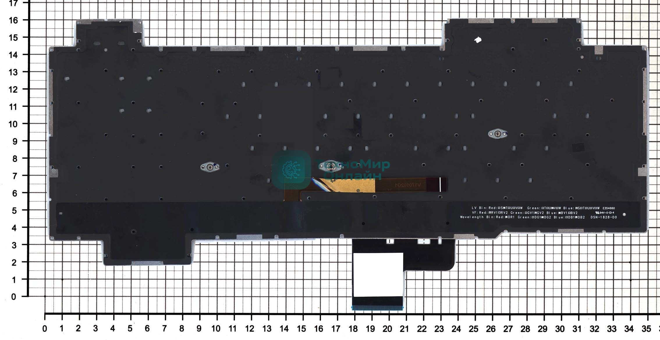 Клавиатура для ноутбука Asus ROG GL704 черная с подсветкой
