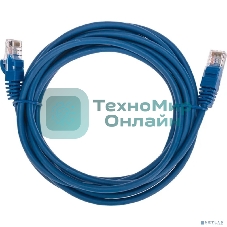 Патч-корд U/UTP Rexant cat.5e, RJ45-RJ45, 26AWG, ZH нг(А)-HF, синий, 3 м