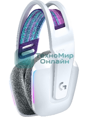 Наушники с микрофоном Logitech G733 белый мониторные Radio оголовье (981-000885)