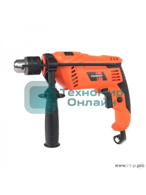 Дрель электрическая ударная PATRIOT FD 750h 120301444 с ударом, мощность 710Вт, макс.диаметр 13мм, глубиномер + дополнительная ручка