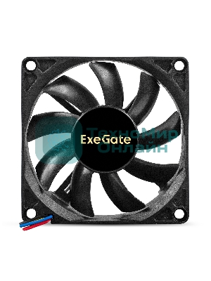 Вентилятор для корпуса ExeGate EX08015S4P-PWM черный, 80 мм, 2500 об/мин, 25.5 дБ, 4 pin
