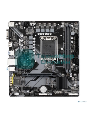 Материнская плата Gigabyte B760M H DDR4, LGA 1700, Intel B760, 2xDDR4, 4xSATA, 2xM.2, 1xPCIe 4.0 x16, 1xPCIe x1, 1xHDMI, 1xVGA, 1x 1Gb LAN, 2xUSB 2.0, 4xUSB 3.2 Gen 1, 3x3.5 мм, 7.1, Micro ATX