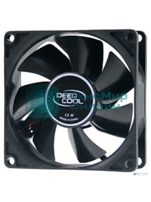 Вентилятор для корпуса DEEPCOOL XFAN 80 черный, 80 мм, 1800 об/мин, 20.3 дБ, Molex