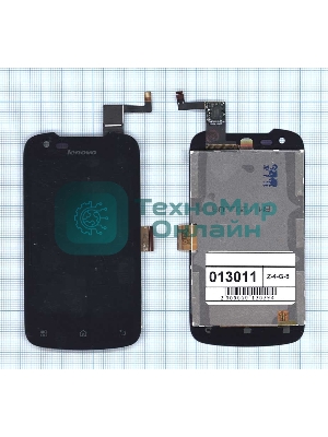 Дисплей для Lenovo A500 черный