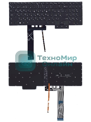 Клавиатура для ноутбука Lenovo Legion 5-15IMH05 черная с подсветкой