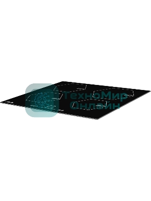 Индукционная варочная панель Monsher MHI 6006, 60 см 9 уровней мощности, инвертер, бустер, блокировка управления, Stop and Go, таймер, автоматическое отключение, сенсорное управление, индикатор остаточного тепла, 5 цифровых дисплеев, черный