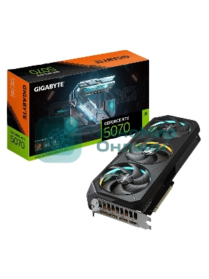 Видеокарта Gigabyte PCI-E GV-N5070GAMING OC-12GD 1.0 NVIDIA GeForce RTX 5070 12Gb 192bit GDDR7 2805/28000 HDMIx1 DPx3 HDCP Ret