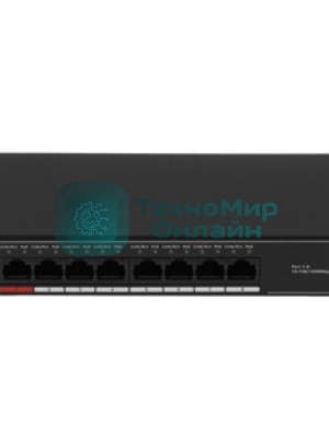 Коммутатор Dahua DH-SG1008LP, 8×1 Гбит/с, неуправляемый