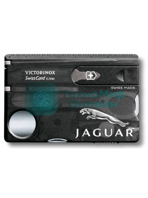 Швейцарская карта Victorinox SwissCard Lite (0.7333.T3) черный полупрозрачный коробка подарочная