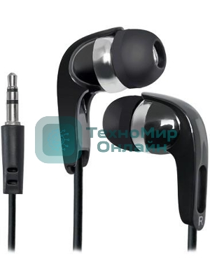 Наушники проводные Defender Basic 610 черный, внутриканальные, Jack 3.5 мм