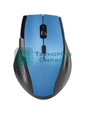 Мышь беспроводная Defender Accura MM-365 синий, 1600 dpi, радиоканал, USB, кнопки - 6