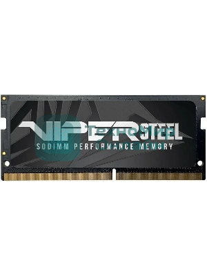 Оперативная память Patriot Steel Series, DDR4, 16GB (1x16 GB), 3200 MHz, CL22, радиатор, черный, SO-DIMM