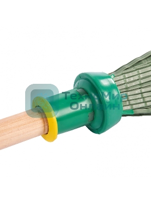 Метла Сибртех полипропиленовая 215 х 280 мм круглая, с черенком