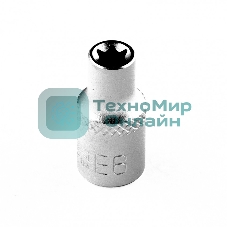 Головка торцевая Stels 1/4, Е6, CrV