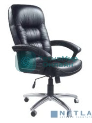 Кресло Бюрократ T-9908AXSN-AB черный, кожа