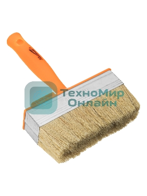 Кисть-ракля Sparta 40х140 мм, натуральная щетина, пластмассовый корпус, пластмассовая рукоятка