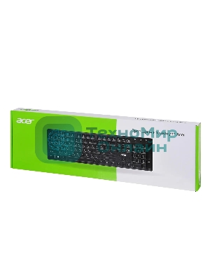 Клавиатура проводная Acer OKW020, USB, черный
