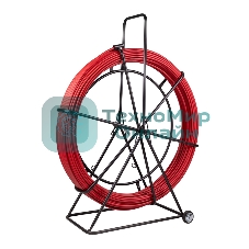 Протяжка кабельная Rexant (УЗК в тележке) Rexant стеклопруток, d=11,0мм, 250м, красная